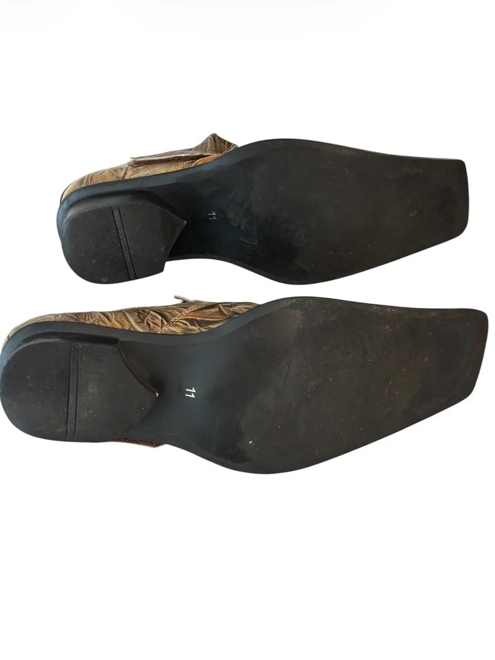 Zota Men's Brown Leather Patterned Dress Shoes